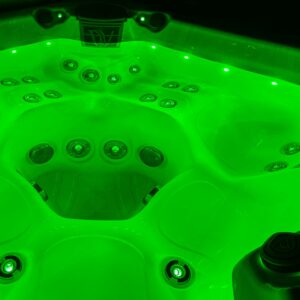 spa jacuzzi palermo color led green