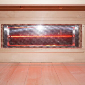 intérieur sauna cabine infrarouge scandinave hamman sona1 rayon 2 personnes